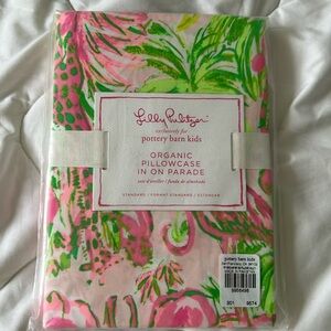 Lilly Pulitzer for Pottery Barn Kids organic pillow cases in On Parade